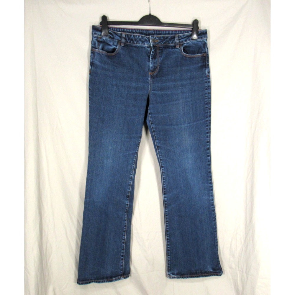 TALBOTS SIGNATURE Stretch Denim MID-RISE 5-Pocket BOOTCUT JEANS Sz 16/33